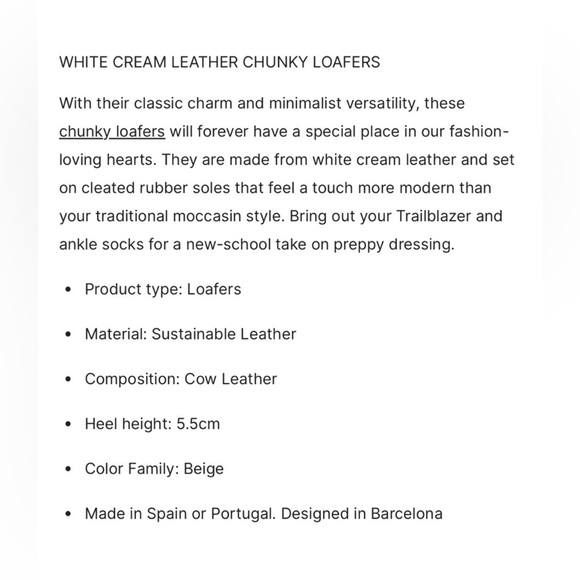 Alohas Trailblazer Platform Loafers - Cream Leather, 37 - Picture 11 of 12